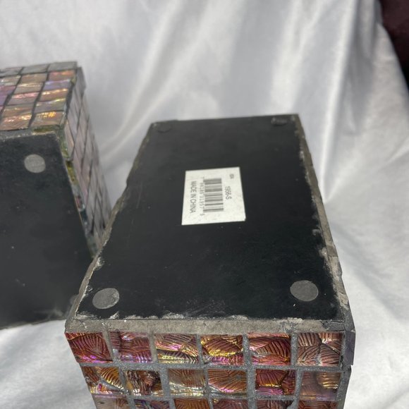 Vintage IMAX Orchid Mosaic Boxes - Set of 2 - Picture 16 of 16